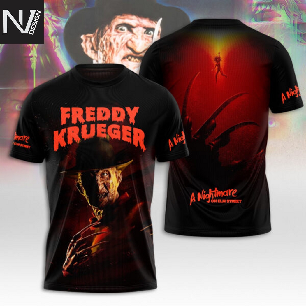 A Nightmare On Elm Street Freddy Krueger 3D T-Shirt A Nightmare On Elm Street Freddy Krueger 3D T-Shirt