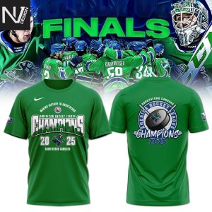 Abbotsford Canucks America Hockey League Champions 2025 3D T-Shirt – Green