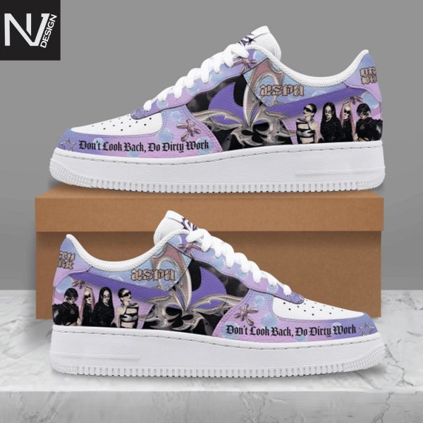 Aespa Dont Look Back Do Dirty Work Air Force 1 Shoes