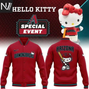 Arizona Diamondbacks Sweet Style Kitty Charm Baseball Jacket