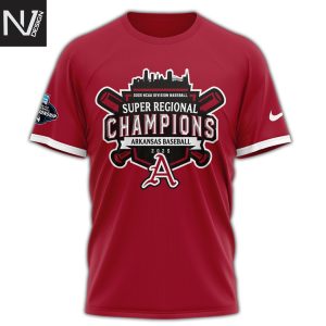 Arkansas Razorbacks 2025 Super Regionals Champions 3D T-Shirt