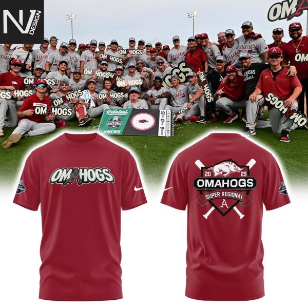 Arkansas Razorbacks Super Regional 2025 Omahogs 3D T-Shirt