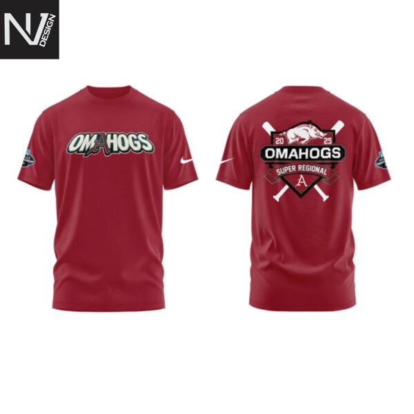 Arkansas Razorbacks Super Regional 2025 Omahogs 3D T-Shirt