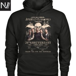 Avenged Sevenfold Life Is But A Dream Tour 2025 26th Anniversary 1999-2025 Signature Thank You For The Memories Unisex T-Shirt