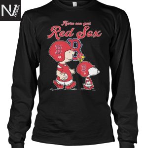Boston Red Sox Here We Go Snoopy Unisex T-Shirt