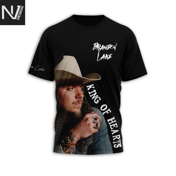 Brandon Lake King Of Hearts 3D T-Shirt