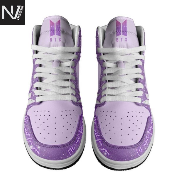BTS I  ll Wait For You Army Air Jordan 1 High Top