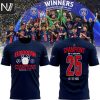 Edmonton Oilers Western Conference Champions 2025 3D T-Shirt – White