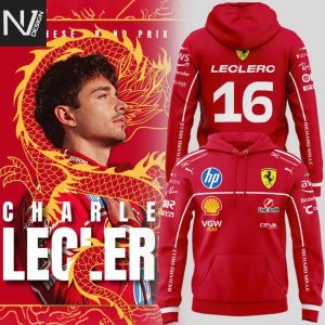 Charles Leclerc F1 Red Hoodie