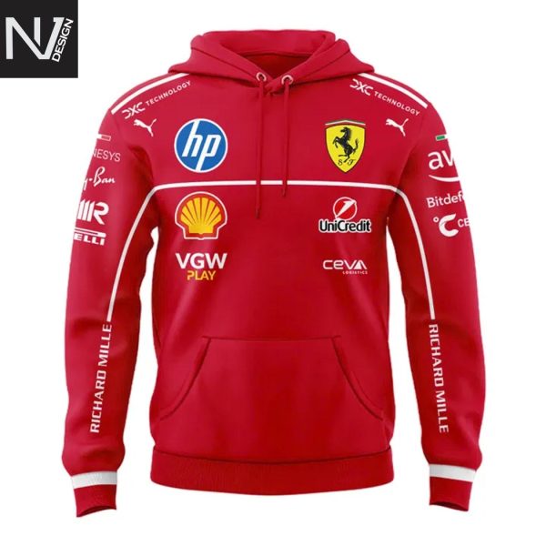 Charles Leclerc F1 Red Hoodie