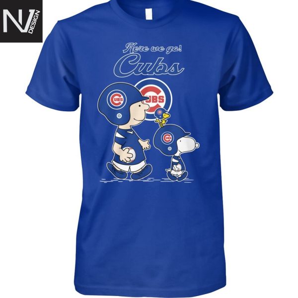 Chicago Cubs Here We Go Snoopy Unisex T-Shirt