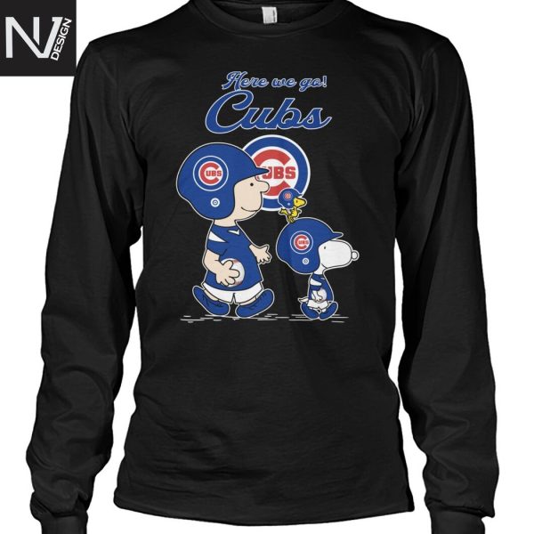 Chicago Cubs Here We Go Snoopy Unisex T-Shirt