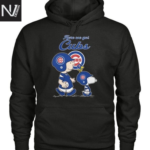 Chicago Cubs Here We Go Snoopy Unisex T-Shirt