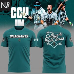 Coastal Carolina Chanticleers Mens College World Series 2025 Omachants 3D T-Shirt