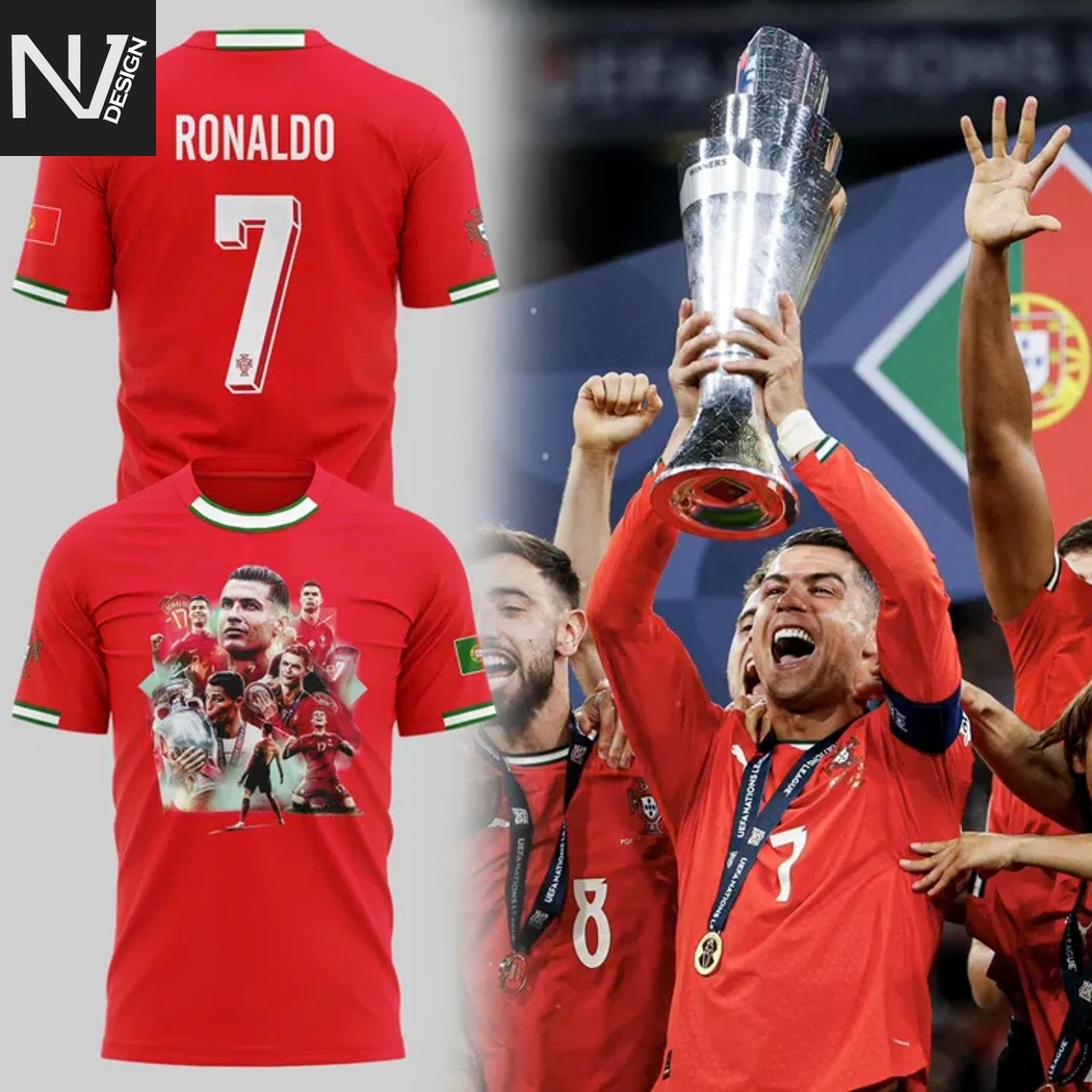 CR7 Cristiano Ronaldo Portugal Tribute 3D T-Shirt CR7 Cristiano Ronaldo Portugal Tribute 3D T-Shirt