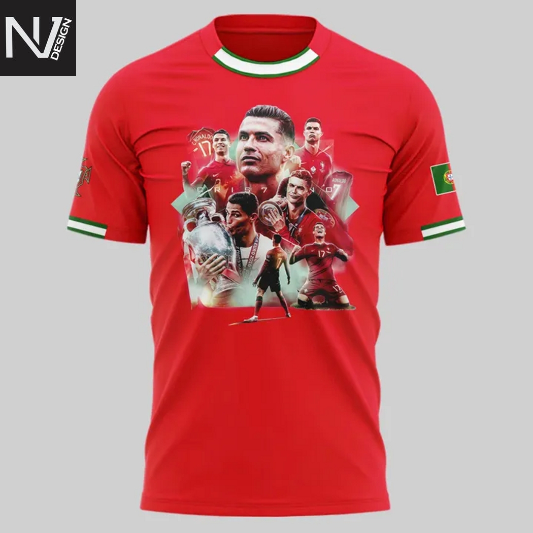 CR7 Cristiano Ronaldo Portugal Tribute 3D T-Shirt CR7 Cristiano Ronaldo Portugal Tribute 3D T-Shirt