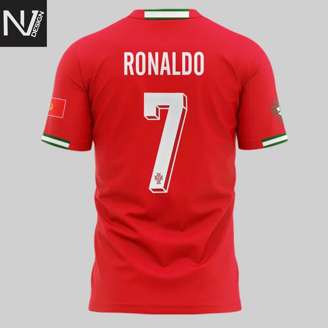 CR7 Cristiano Ronaldo Portugal Tribute 3D T-Shirt CR7 Cristiano Ronaldo Portugal Tribute 3D T-Shirt
