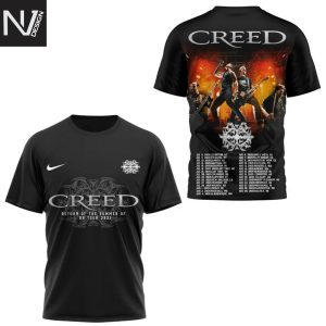 Creed – Return Of The Summer Of 99 Tour 2025 3D T-Shirt
