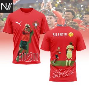 Cristiano Ronaldo Silent Siuuuu Signature 3D T-Shirt