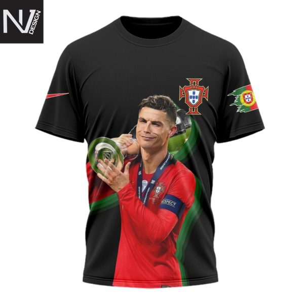 Cristiano Ronaldo UEFA Nations League Signature 3D T-Shirt
