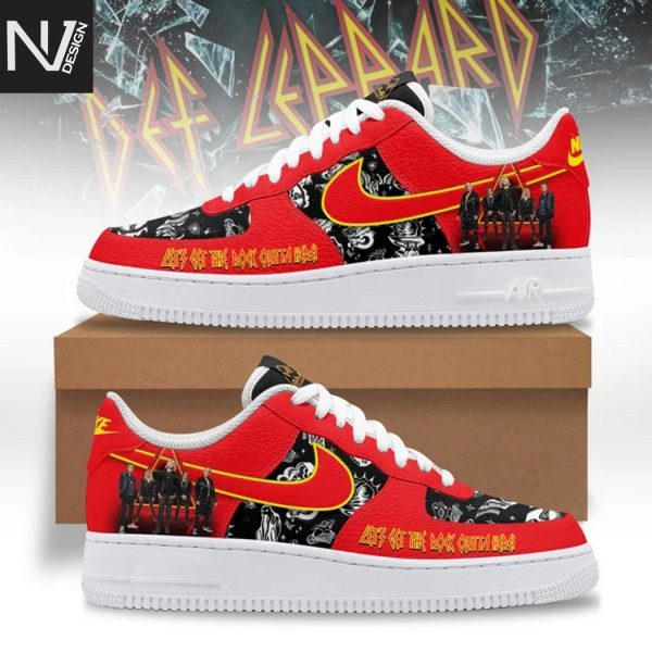 Def Leppard Lets Get The Rock Out Of Here Air Force 1 Shoes
