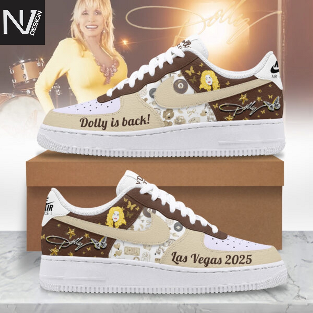 Dolly Parton - Dolly Is Back Las Vegas 2025 Air Force 1 Sneaker Dolly Parton - Dolly Is Back Las Vegas 2025 Air Force 1 Sneaker