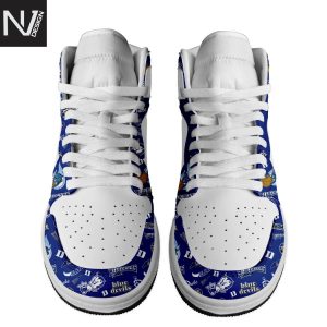 Duke Blue Devils Go Duke Air Jordan 1 High Top