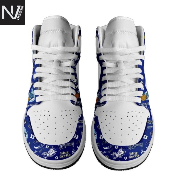 Duke Blue Devils Go Duke Air Jordan 1 High Top
