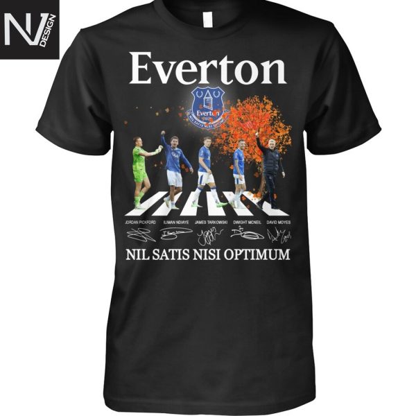 Everton Nil Satis Nisi Optimum Signature Unisex T-Shirt