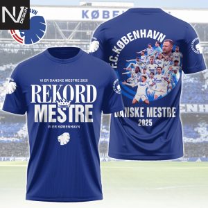 F.C Copenhagen Danske Mestre 2025 3D T-Shirt