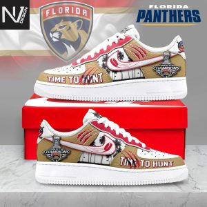 Florida Panthers Time To Hunt 2025 Stanley Cup Champions Air Force 1 Sneaker
