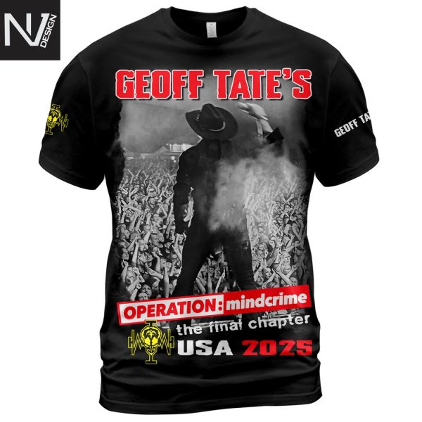 Geoff Tates Operation Mindcrime – The Final Chapter USA 2025 3D T-Shirt