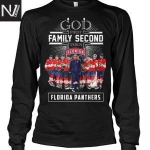 God First Family Second Then Florida Panthers Signature Unisex T-Shirt