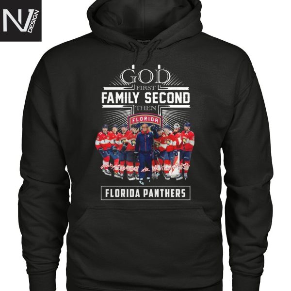 God First Family Second Then Florida Panthers Signature Unisex T-Shirt
