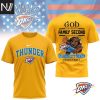 God First Family Second Then Oklahoma City Thunder Basketball 3D T-Shirt – Blue