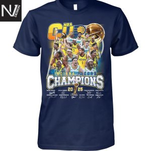 Indiana Pacers 2025 Finals Champions Signature Unisex T-Shirt