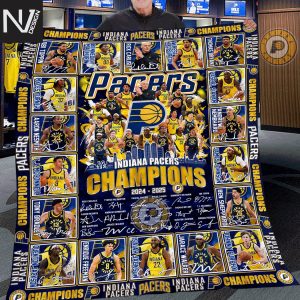 Indiana Pacers Champions 2024 – 2025 Signature Blanket