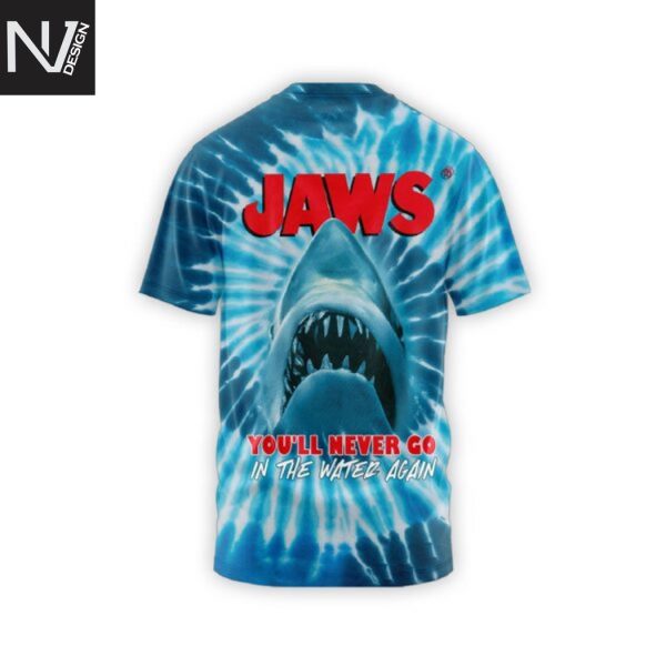 Jaws 50th Anniversary 1975-2025 You ll Never Go In The Water Again 3D T-Shirt
