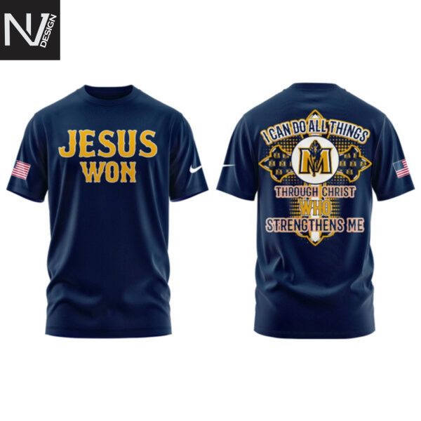 Jesus Won Murray State Racers I Can Do All Things Through Christ Streng Thens Me 3D T-Shirt
