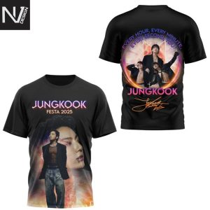 Jungkook Festa 2025 Every Hour, Every Minute, Every Second, You Signature 3D T-Shirt
