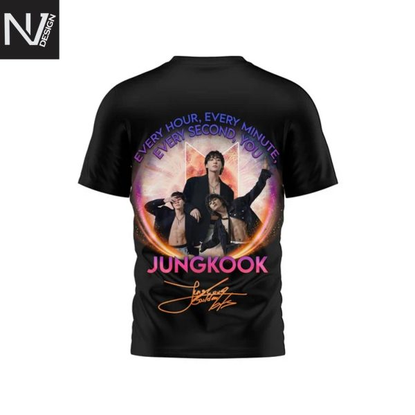 Jungkook Festa 2025 Every Hour, Every Minute, Every Second, You Signature 3D T-Shirt