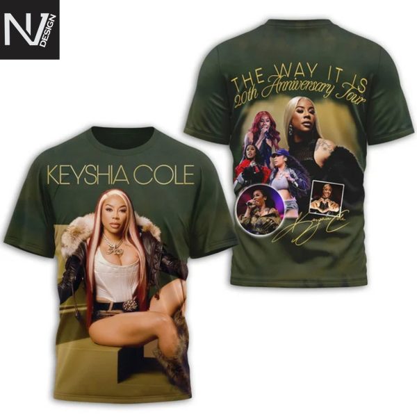 Keyshia Cole The Way It Is 20th Anniversary Tour 3D T-Shirt
