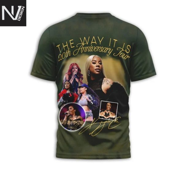 Keyshia Cole The Way It Is 20th Anniversary Tour 3D T-Shirt