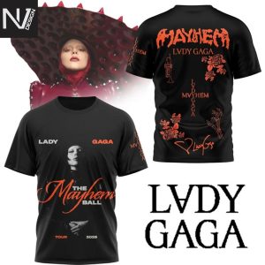 Lady Gaga The Mayhem Ball Tour 2025 3D T-Shirt