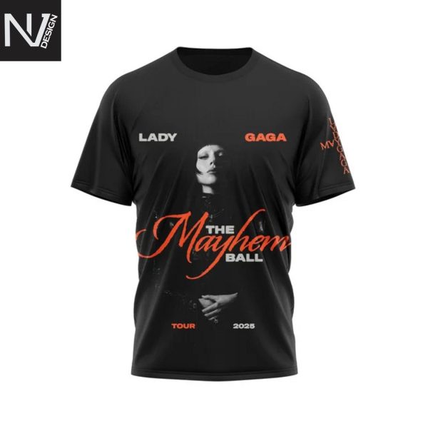 Lady Gaga The Mayhem Ball Tour 2025 3D T-Shirt