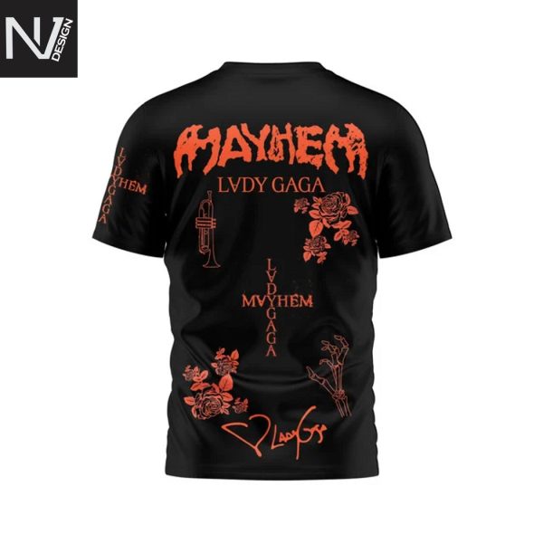 Lady Gaga The Mayhem Ball Tour 2025 3D T-Shirt