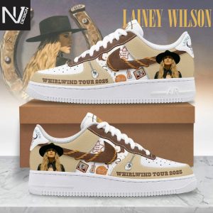 Lainey Wilson Whirlwind Tour 2025 Air Force 1 Shoes