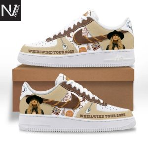 Lainey Wilson Whirlwind Tour 2025 Air Force 1 Shoes