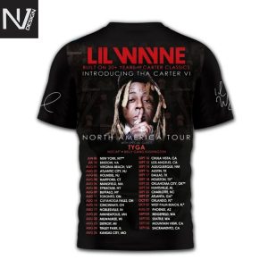 Lil Wayne North America Tour 2025 Signature 3D T-Shirt
