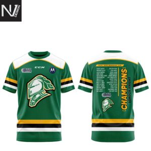 London Knight Champions Memorial Cup 2025 3D T-Shirt – Green